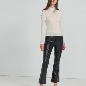 J Brand Franky High Rise  Boot Cut Black Patent